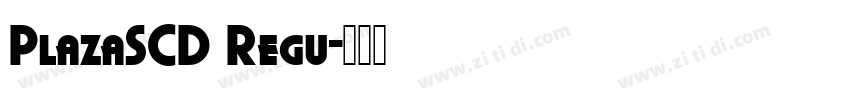 PlazaSCD Regu字体转换